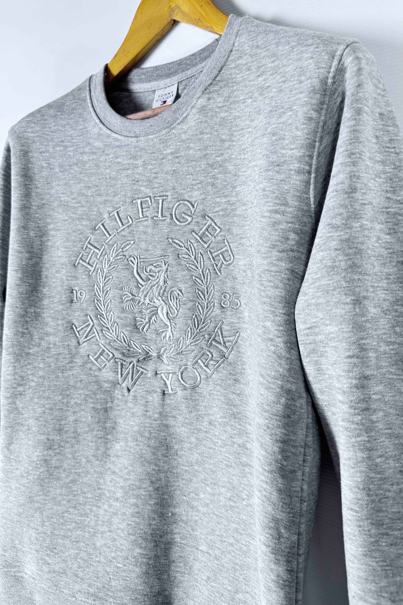 Tommy Hilfiger  Cotton Fleece Sweatshirt - Light Gray