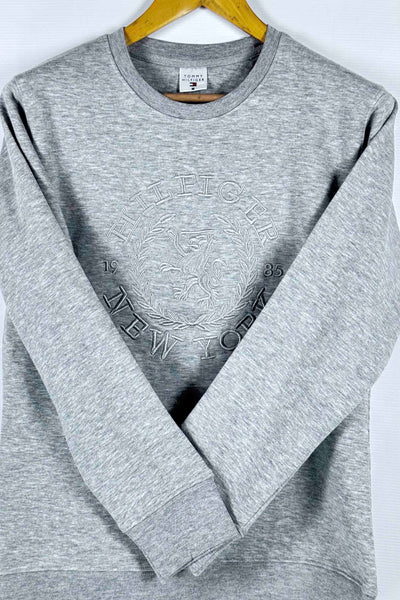 Tommy Hilfiger  Cotton Fleece Sweatshirt - Light Gray