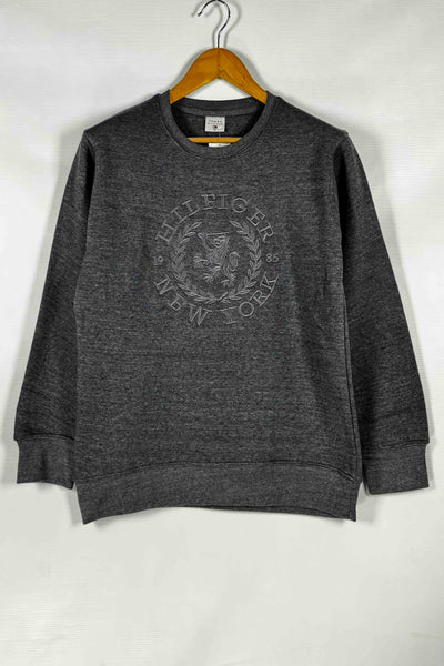 Tommy Hilfiger Cotton Fleece Sweatshirt - Dark Gray