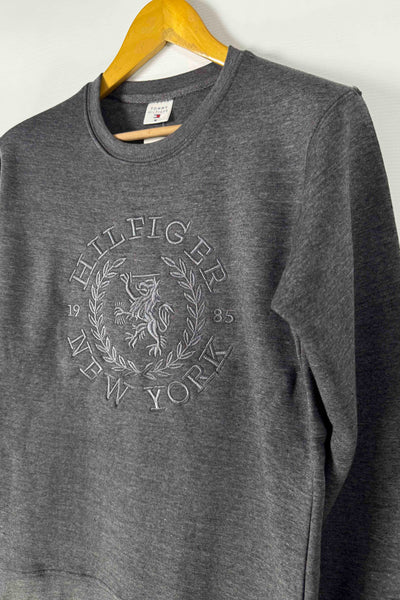 Tommy Hilfiger Cotton Fleece Sweatshirt - Dark Gray