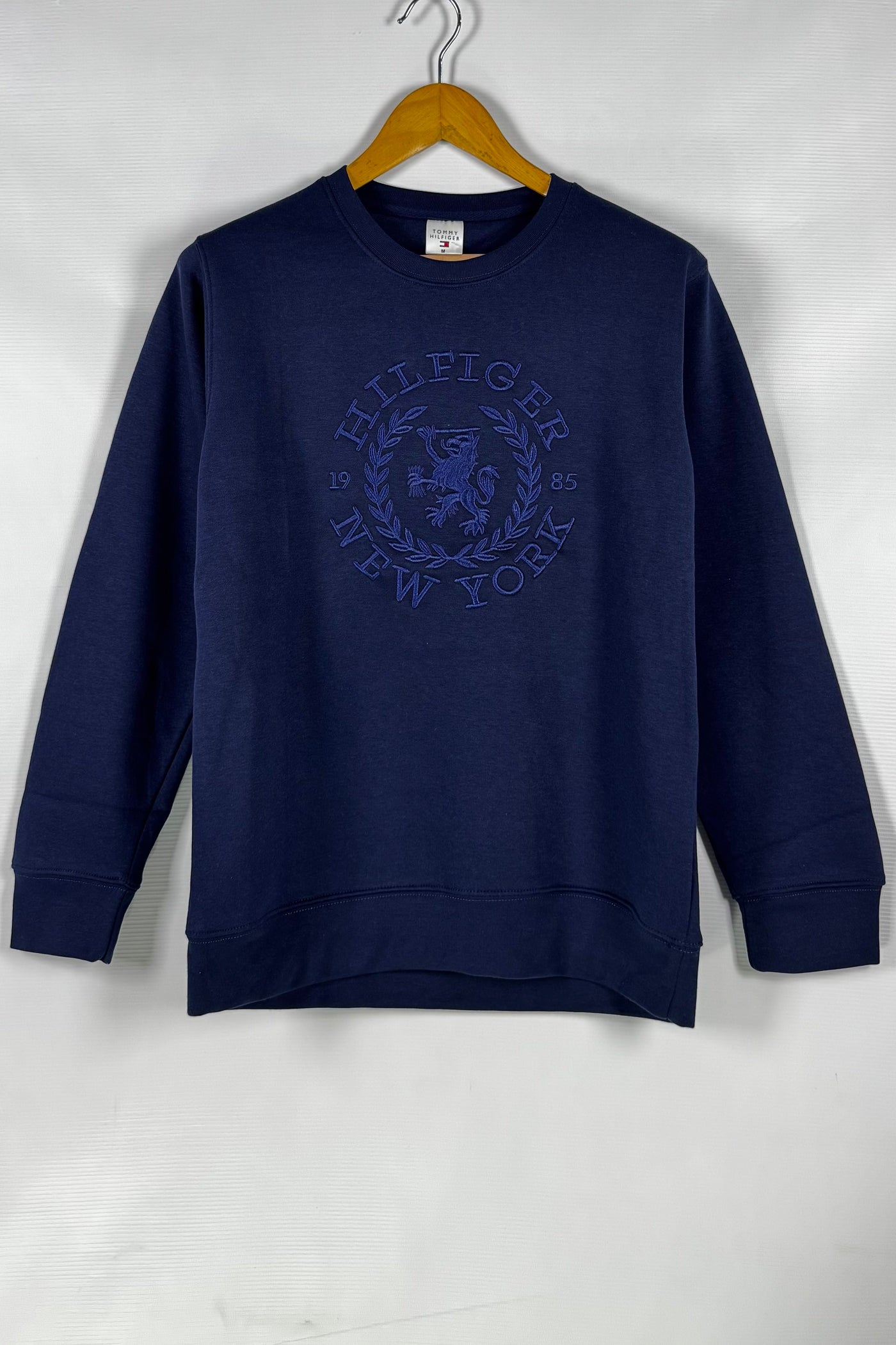 Tommy Hilfiger Cotton Fleece Sweatshirt -  Navy Blue