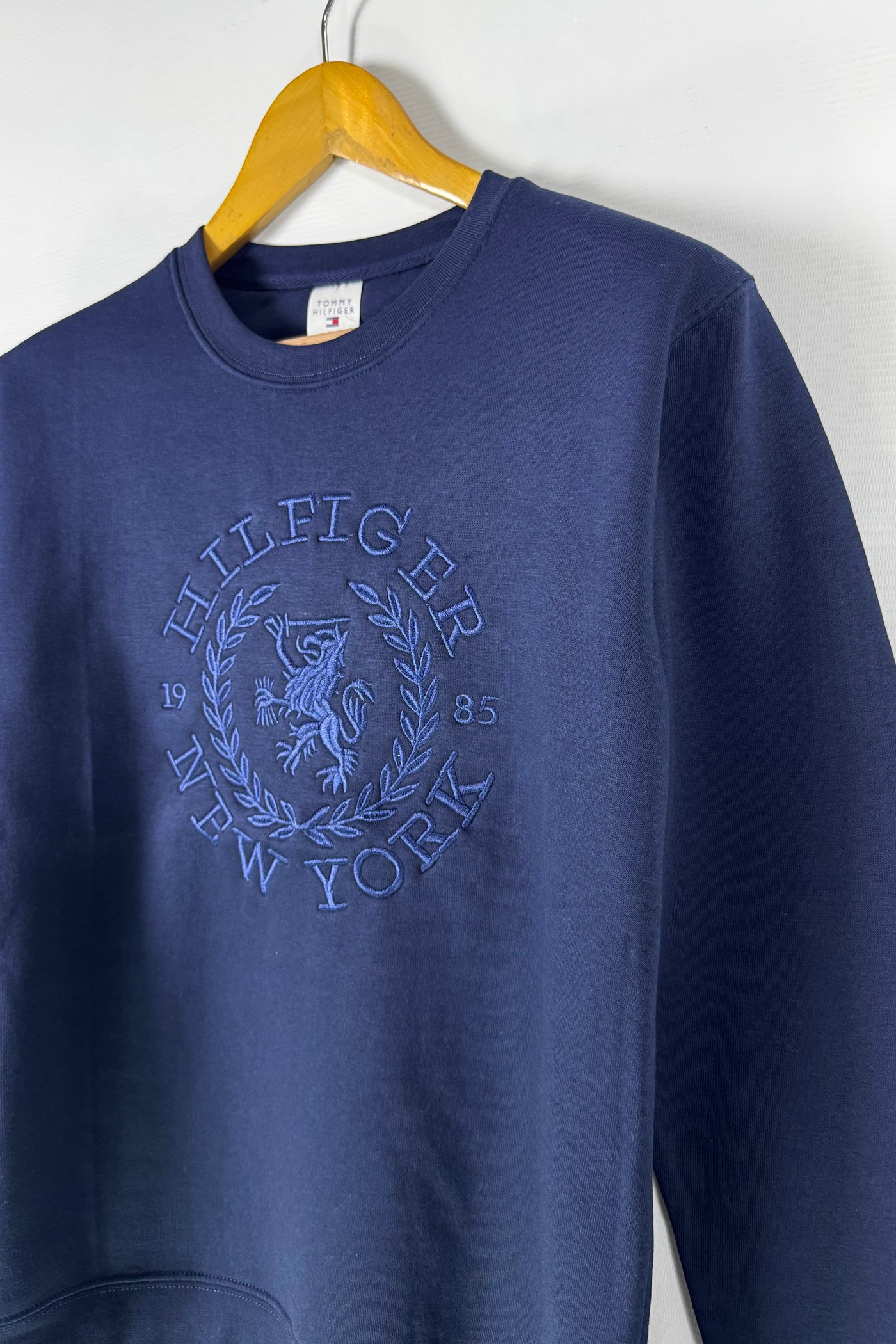 Tommy Hilfiger Cotton Fleece Sweatshirt -  Navy Blue