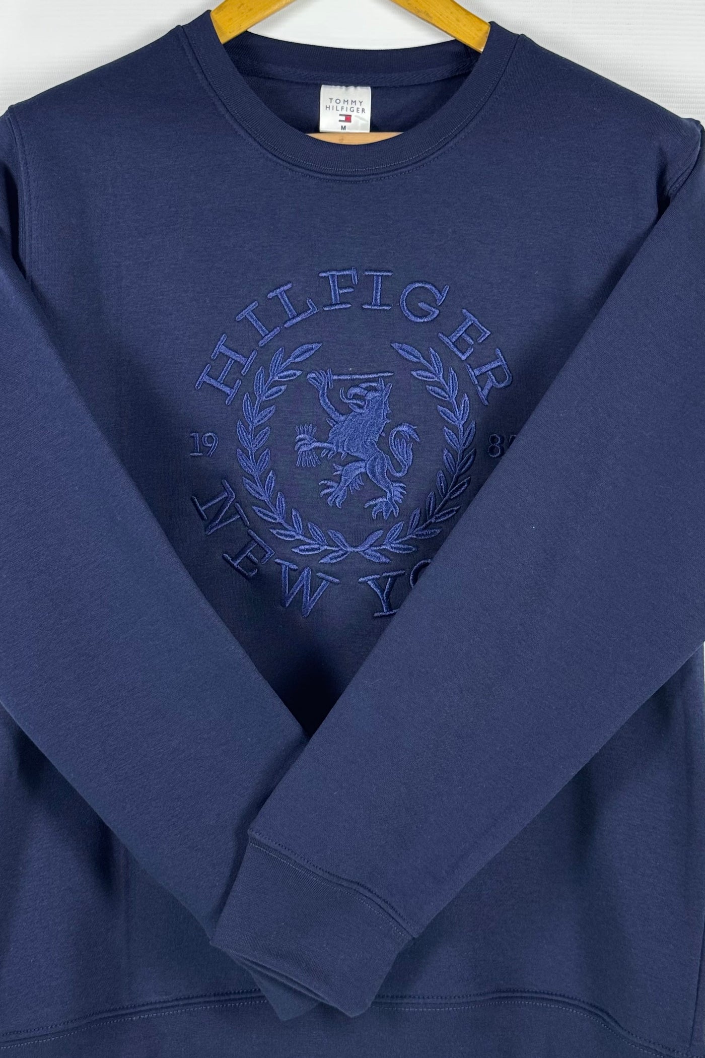 Tommy Hilfiger Cotton Fleece Sweatshirt -  Navy Blue