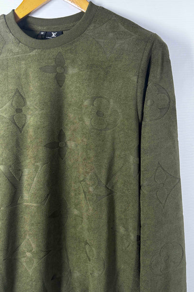 Louis Vuitton Terry Towel Sweatshirt - Olive Green