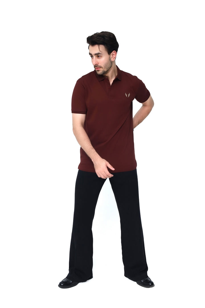 Maroon Basic Polo