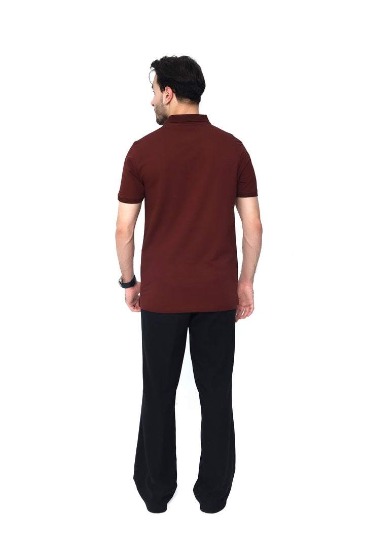 Maroon Basic Polo