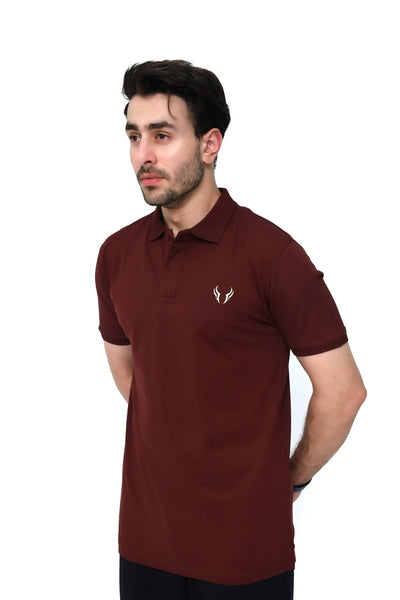 Maroon Basic Polo