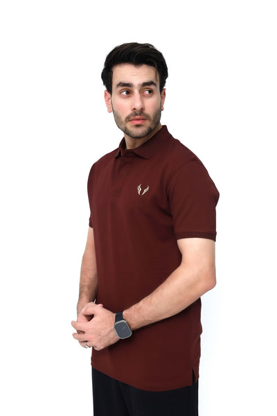 Maroon Basic Polo