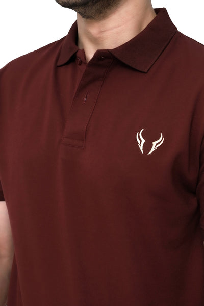 Maroon Basic Polo