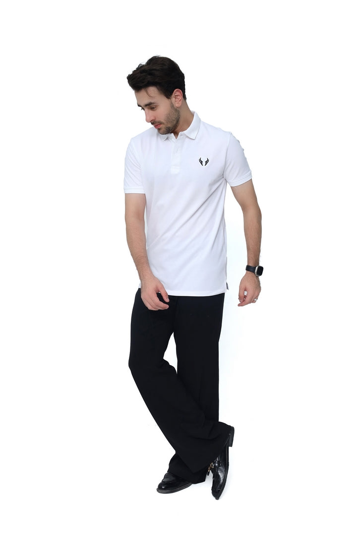Pure White Basic Polo
