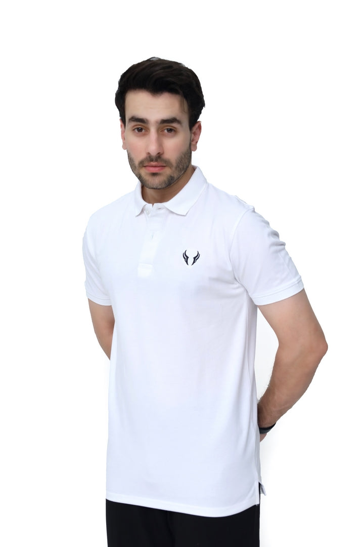 Pure White Basic Polo
