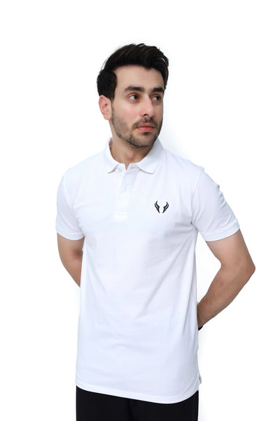 Pure White Basic Polo