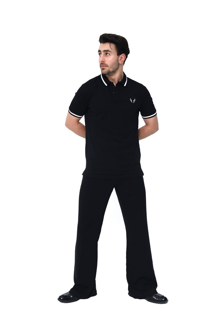 Pure Black Basic Polo