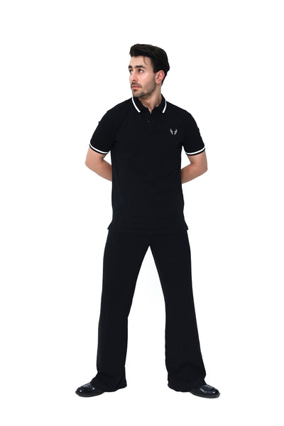 Pure Black Basic Polo