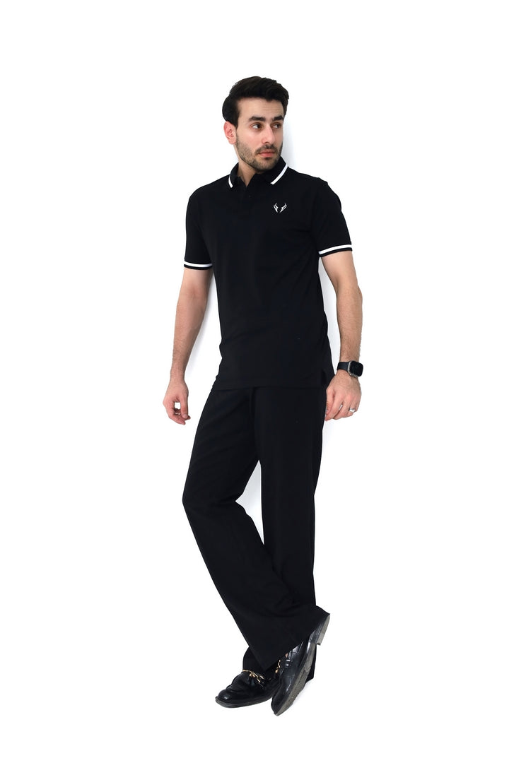 Pure Black Basic Polo