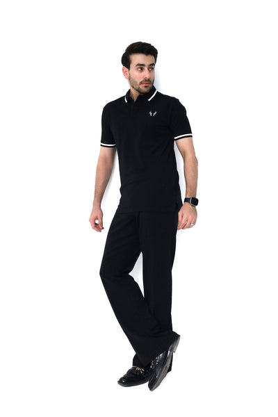 Pure Black Basic Polo