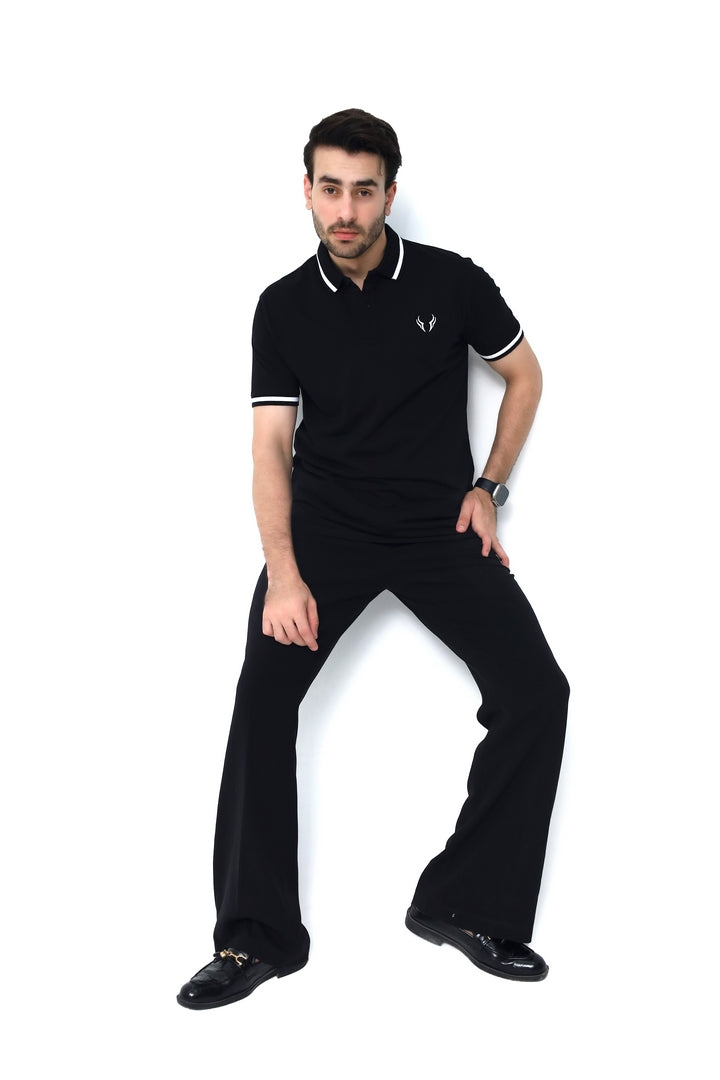 Pure Black Basic Polo