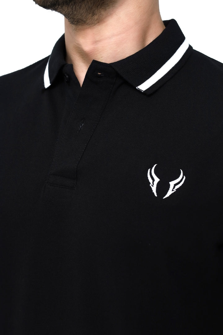 Pure Black Basic Polo